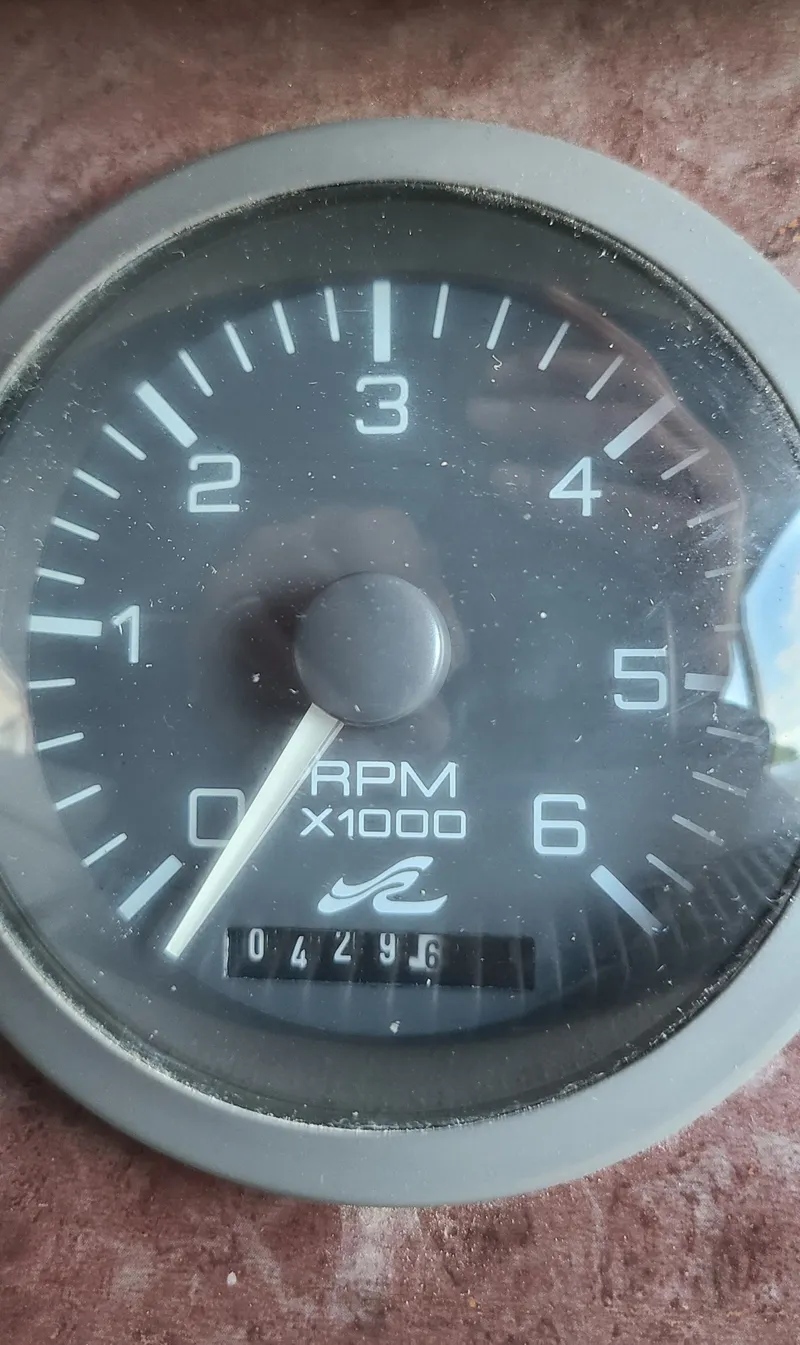 Slide: The Image of Tachometer of 1995 Sea Ray 330 Express Cruiser. - 8