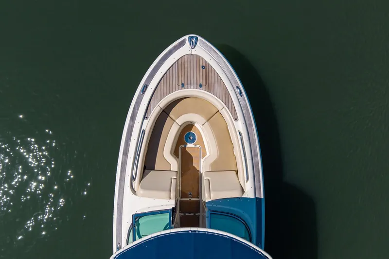 Slide: The Image of Aerial view of 2017 Chris-Craft Calypso 26 boat on calm water. - 8
