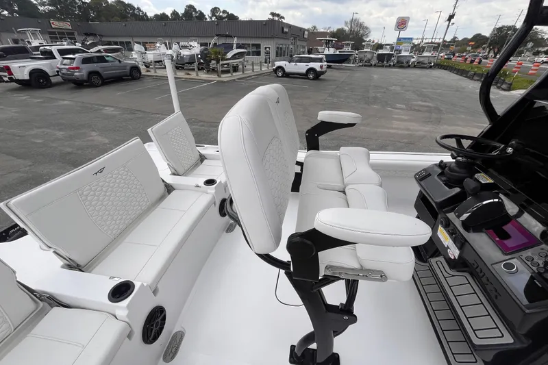 Slide: The Image of Interior view of the 2026 Tidewater 2500 Carolina Bay boat. - 12
