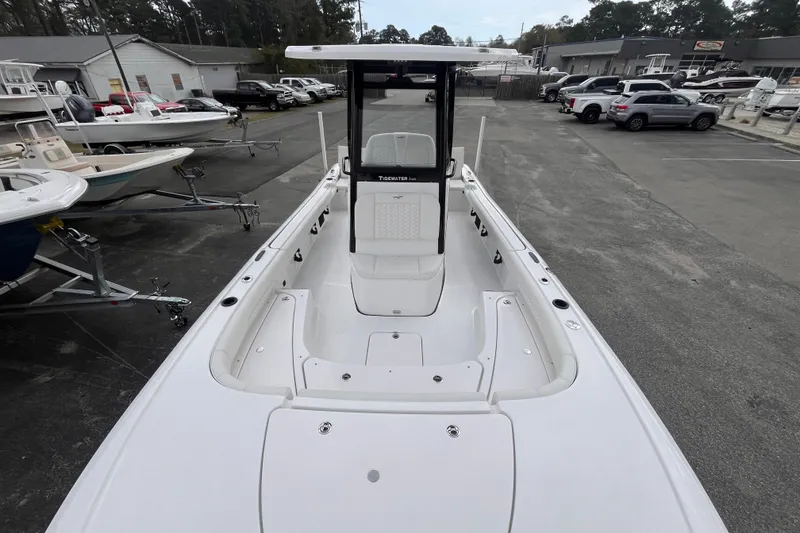 Slide: The Image of 2026 Tidewater 2500 Carolina Bay boat in parking lot. - 9