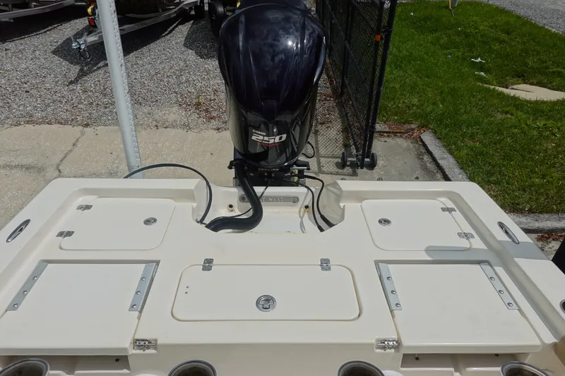 Slide: The Image of 2015 Key West 230 Bay Reef boat with Yamaha 250 outboard motor. - 7