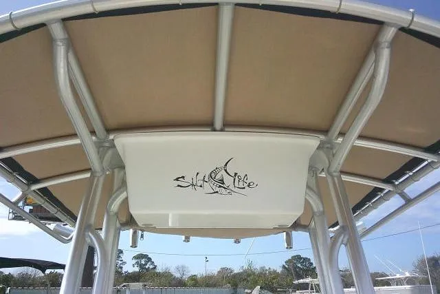 Slide: The Image of 2017 Key West 203 FS boat with "Salt Life" logo on canopy. - 26