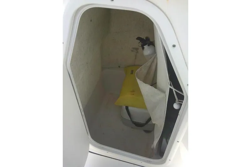 Slide: The Image of Interior storage compartment of a 2017 Key West 203 FS boat. - 29