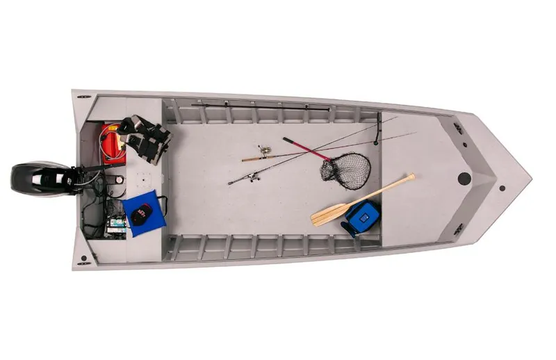 Slide: The Image of Manufacturer Provided Image: 2014 Lowe Roughneck 1756 fishing boat with gear and motor. - 26