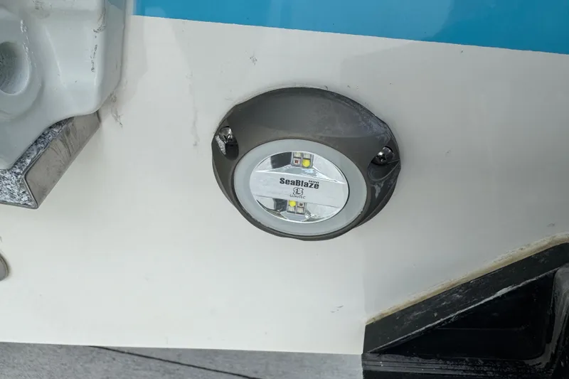 Slide: The Image of 2024 Key West 263 FS boat with SeaBlaze underwater light installed. - 14