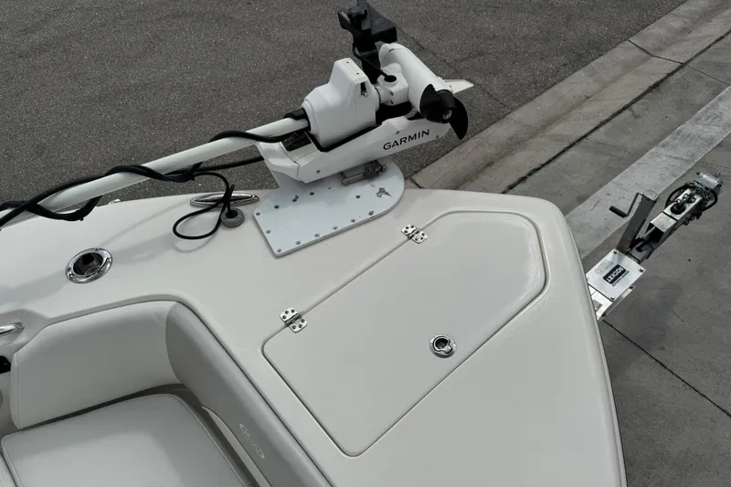 Slide: The Image of 2024 Key West 263 FS boat with Garmin equipment on deck. - 62