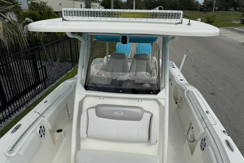 Slide: The Image of 2024 Key West 263 FS boat with sleek design and comfortable seating. - 65