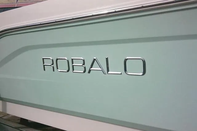 Slide: The Image of 2016 Robalo R200 Center Console boat with logo on side. - 8