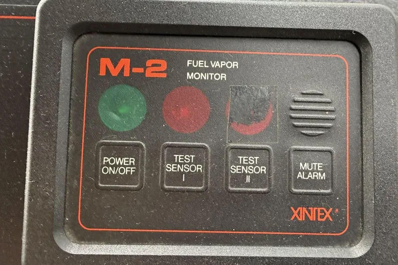 Slide: The Image of M-2 fuel vapor monitor panel on 1991 Bayliner 4387 Motoryacht. - 30