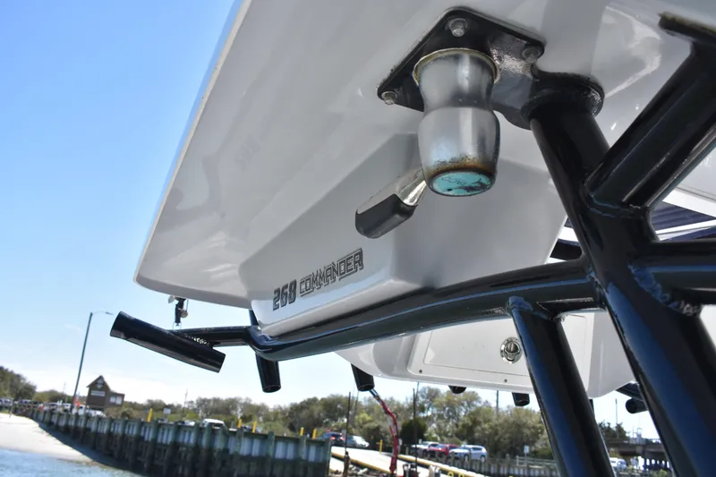 Slide: The Image of 2021 Sea Fox 268 Commander boat detail with dockside view. - 39