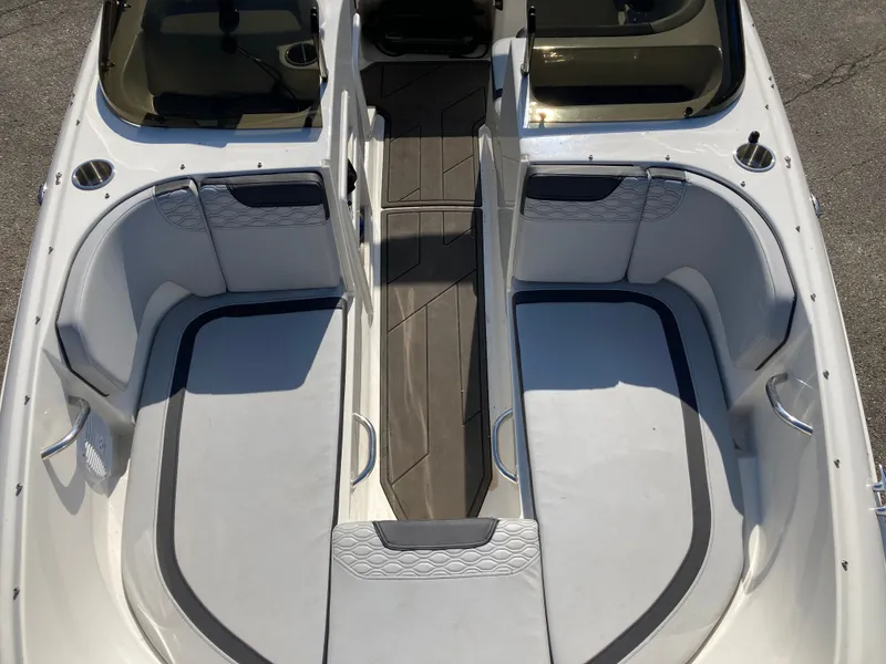 Slide: The Image of Interior of Bayliner Element M17 boat, year 2022. - 16