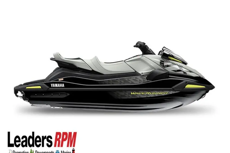 Slide: The Image of 2026 Yamaha WaveRunner VX Cruiser HO in sleek black and gray design, side view. - 27