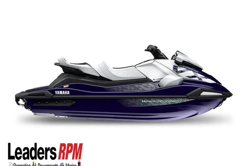Slide: The Image of 2026 Yamaha WaveRunner VX Cruiser HO in sleek blue and white design. - 15
