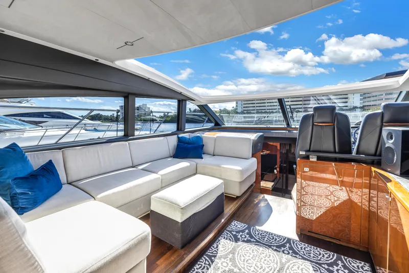 Slide: The Image of Luxurious interior of the 2013 Princess V57 yacht. - 8