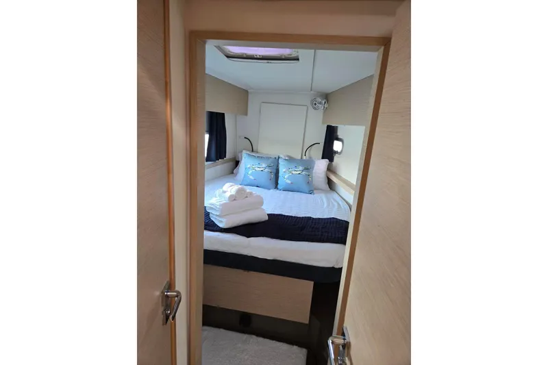 Slide: The Image of Cozy cabin interior of 2018 Fountaine Pajot Helia 44 Evolution catamaran. - 21