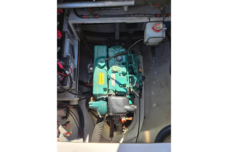 Slide: The Image of Engine compartment of 2018 Fountaine Pajot Helia 44 Evolution catamaran. - 25
