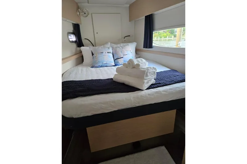 Slide: The Image of Luxurious cabin interior of 2018 Fountaine Pajot Helia 44 Evolution catamaran. - 36