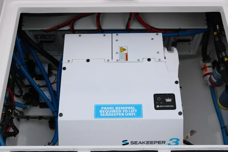 Slide: The Image of Seakeeper 3 stabilizer unit in 2026 Sea Fox 368 Commander boat. - 19