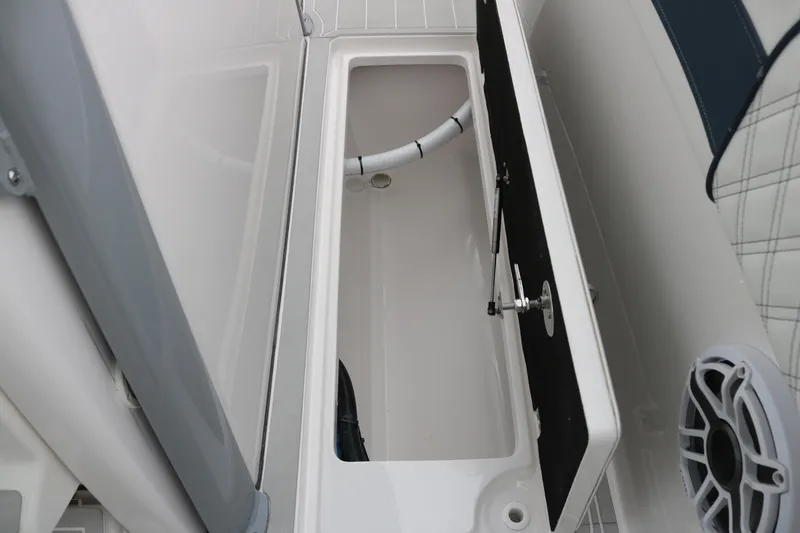 Slide: The Image of Open storage compartment on 2026 Sea Fox 368 Commander boat. - 24