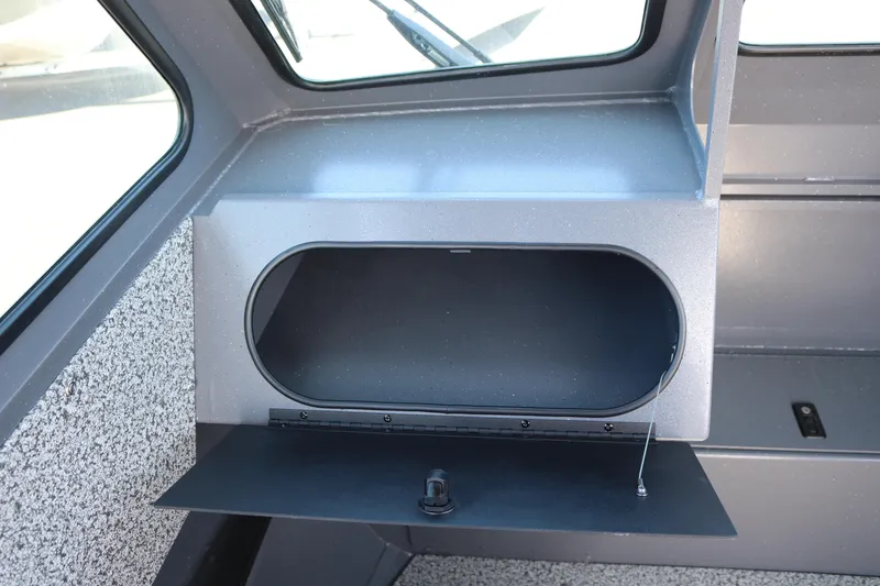 Slide: The Image of Interior storage compartment of 2026 Alumaweld Stryker 202 boat. - 12