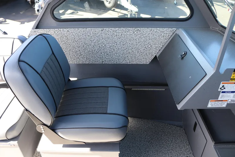 Slide: The Image of Interior of 2026 Alumaweld Stryker 202 boat featuring a comfortable, modern seat design. - 14