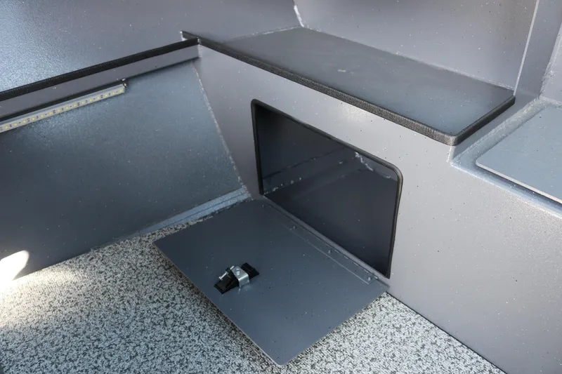 Slide: The Image of Interior storage compartment of 2026 Alumaweld Stryker 202 boat. - 23