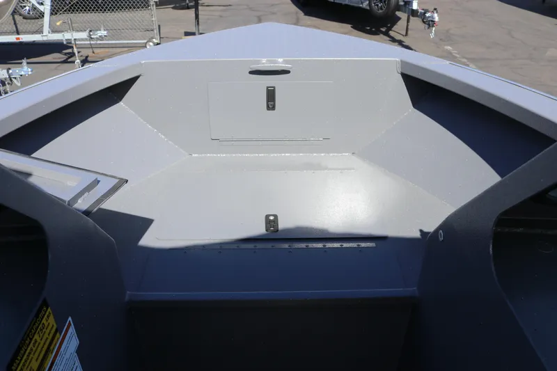 Slide: The Image of 2026 Alumaweld Stryker 202 boat interior, showcasing spacious storage compartment. - 24