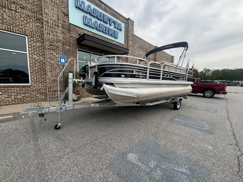 Slide: The Image of Sun Tracker Fishin Barge 20DLX w/Mercury 90ELPT CT 90HP - 4 - Stroke Engine 2020 - 26