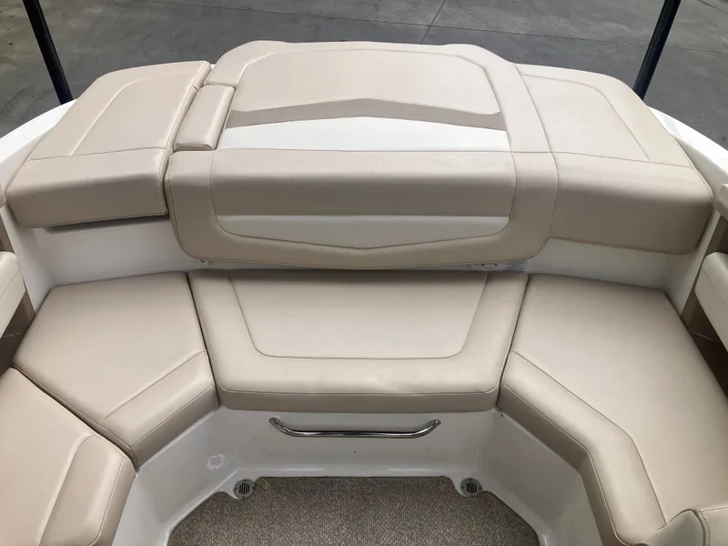 Slide: The Image of Interior of 2011 Chaparral 216 SSi with beige upholstery. - 22