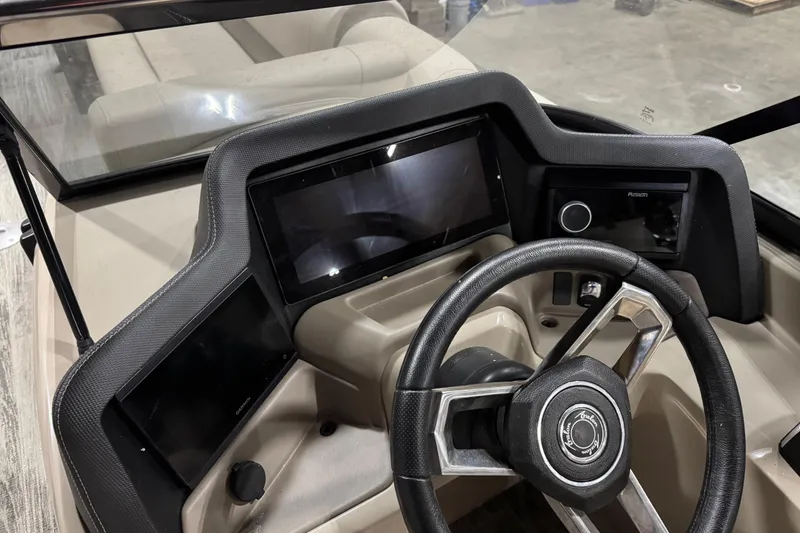 Slide: The Image of 2022 Avalon Catalina Platinum Cruise dashboard with steering wheel and digital displays. - 29