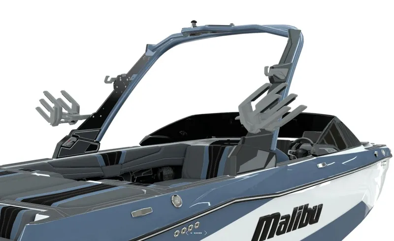 Slide: The Image of 2026 Malibu Wakesetter 22 LSV boat with sleek design. - 3