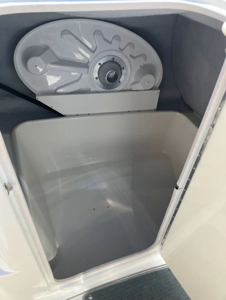 Slide: The Image of Storage compartment in 2009 Yamaha SX230 boat. - 17