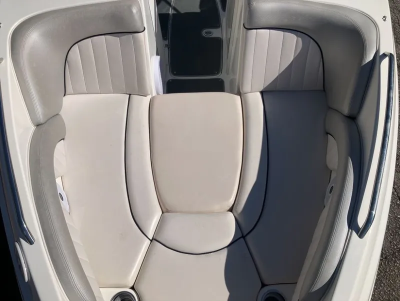 Slide: The Image of Yamaha SX230 2009 boat with beige cushioned seating area. - 19