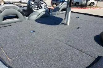 Slide: The Image of 2011 Nitro Z-8 boat deck with seating and control panel in sunlight. - 7