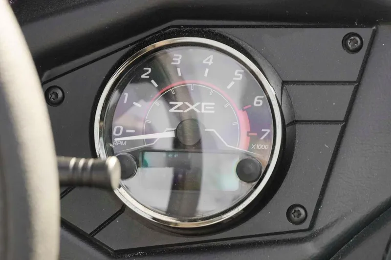 Slide: The Image of Tachometer of 2026 Skeeter ZXE20 showing RPM levels. - 16