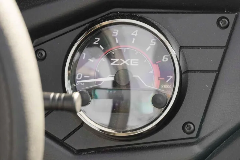 Slide: The Image of Tachometer of 2026 Skeeter ZXE20 showing RPM levels. - 17