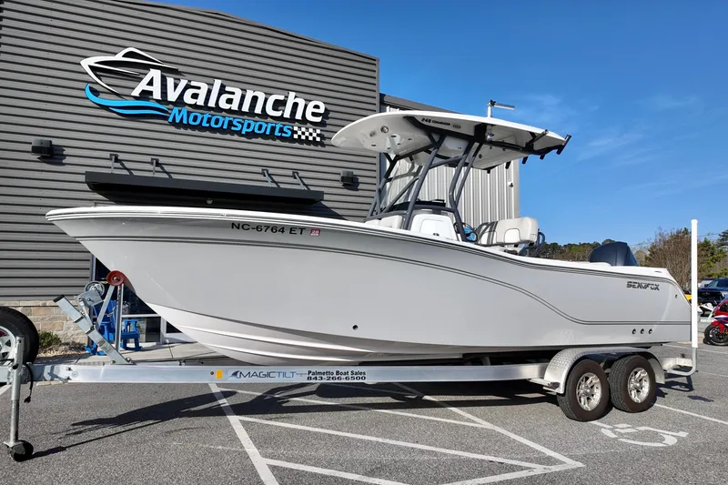The Image of 2021 Sea Fox 248 Commander boat on trailer at Avalanche Motorsports. - 0