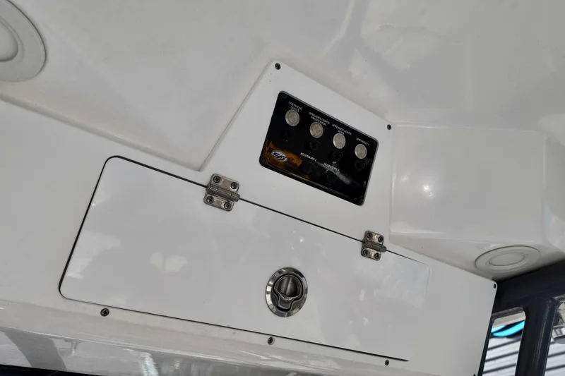 Slide: The Image of Control panel on a 2021 Sea Fox 248 Commander boat interior. - 8