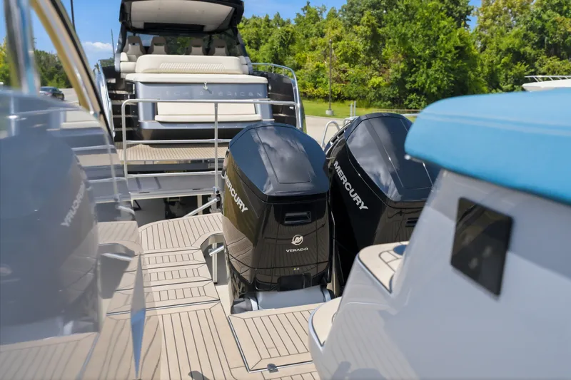 Slide: The Image of 2026 Dutch American DA 53 yacht with dual Mercury Verado outboard engines. - 17