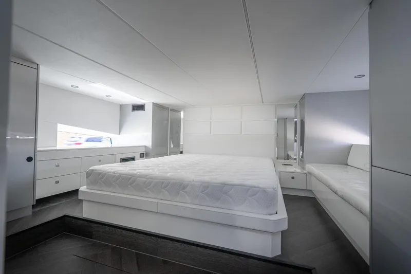 Slide: The Image of Modern bedroom interior in Dutch American DA 53, 2026 model, featuring sleek design and white furnishings. - 23
