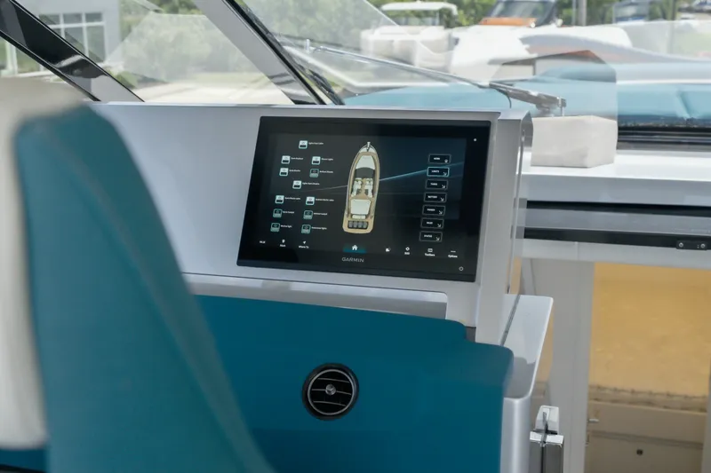Slide: The Image of Control panel of 2026 Dutch American DA 53 yacht with touchscreen interface. - 36