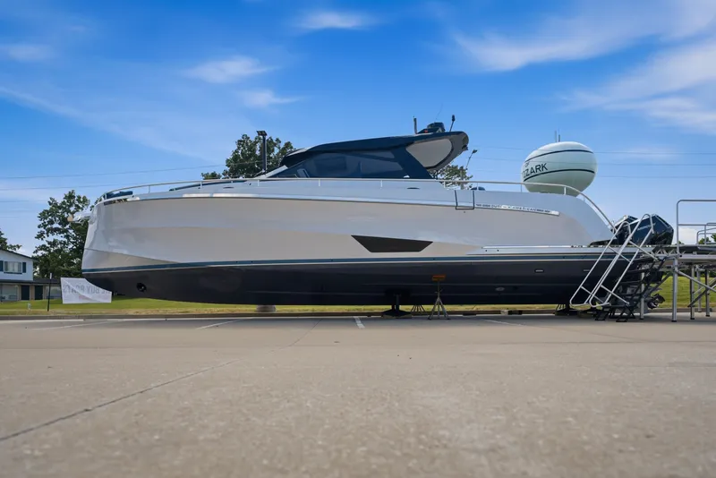 The Image of 2026 Dutch American DA 53 yacht on display, sleek design under a clear blue sky. - 0