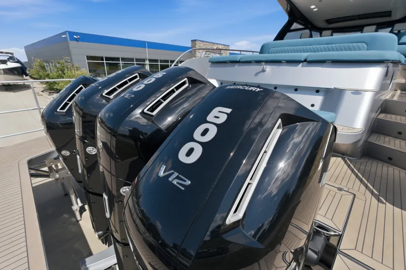 Slide: The Image of Triple Mercury V12 600 engines on a 2026 Dutch American DA 53 yacht. - 15