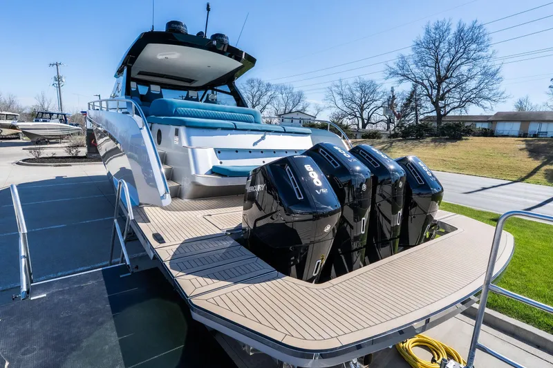 Slide: The Image of Luxury Dutch American DA 53 yacht with four powerful outboard engines, 2026 model. - 6