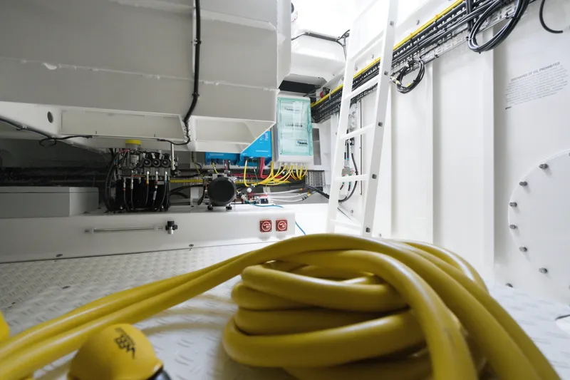 Slide: The Image of Interior of Dutch American DA 53 (2026) with cables and control panel. - 68