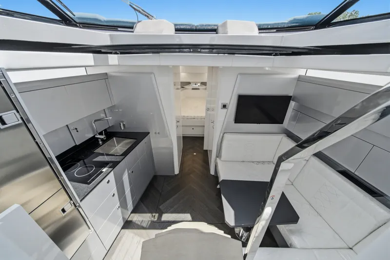 Slide: The Image of Luxurious interior of 2026 Dutch American DA 53 yacht with modern kitchen and seating area. - 37