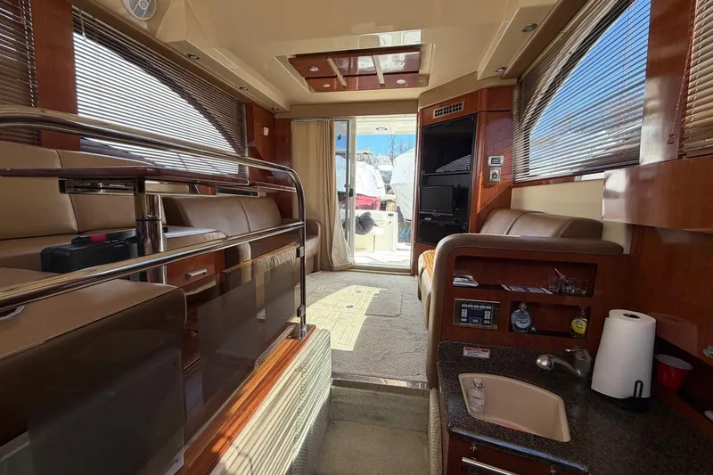 Slide: The Image of Luxurious interior of 2007 Sea Ray 36 Sedan Bridge yacht with modern amenities. - 35