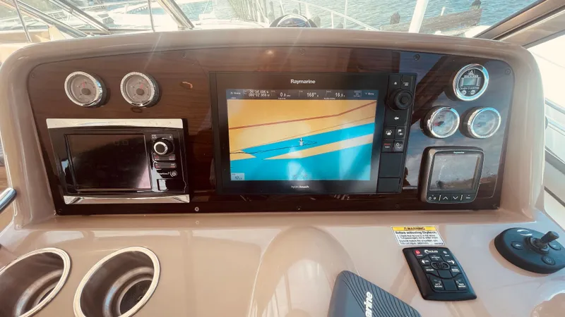 Slide: The Image of Dashboard of 2016 Formula 37 Performance Cruiser with navigation system. - 20