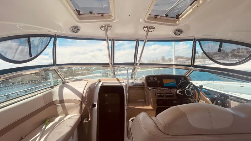 Slide: The Image of Interior view of a 2016 Formula 37 Performance Cruiser boat. - 25