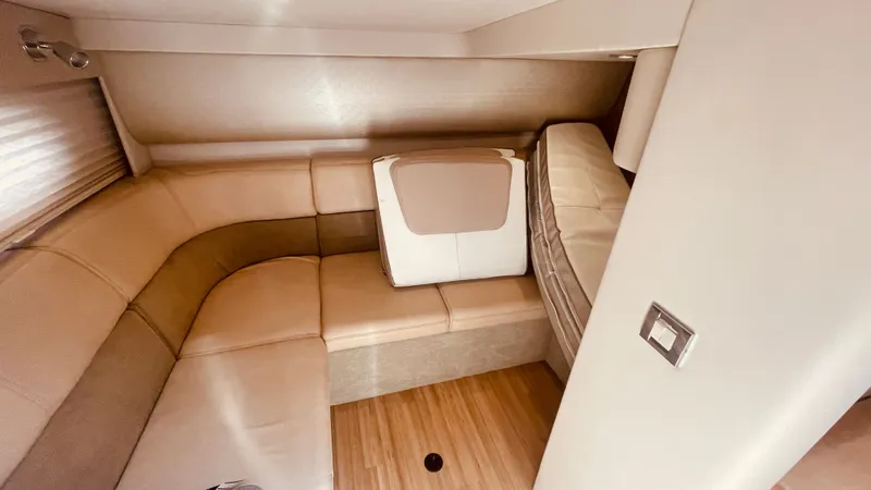 Slide: The Image of Interior of 2016 Formula 37 Performance Cruiser with beige sofa. - 35